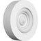 Ekena Millwork Standard Grayson Bullseye Rosette with Square Edge, 4"W x 4"H x 1"P ROSP040X040X100GRY02 - alternate 1